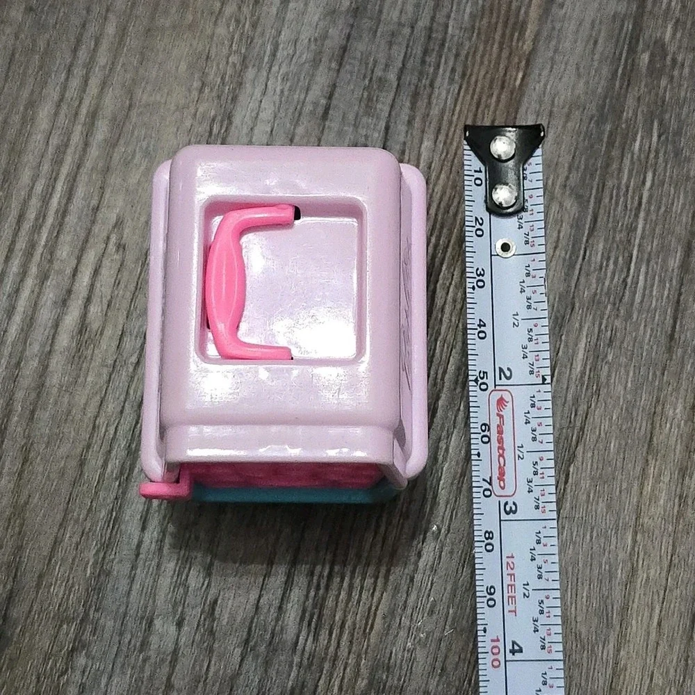Mattel Barbie Doll Pet Boutique Dog‎ Cat Carrier Pink Teal Embossed Carrier